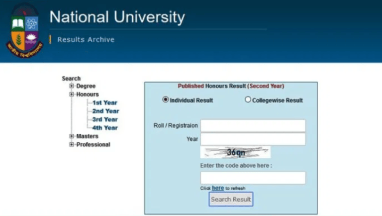 NU অনার্স ১ম বর্ষের ফলাফল প্রকাশ – NU Honours 1st Year Result 2020