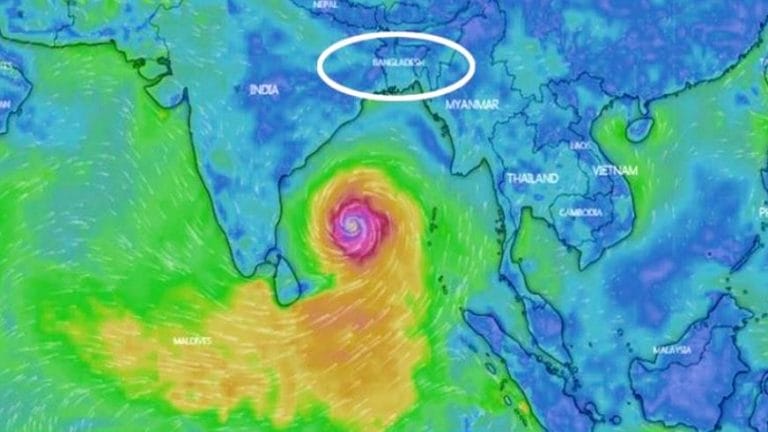 জানা গেল, বাংলাদেশের সীমানায় আম্পানের ঢোকার সময় !!